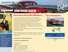 Tablet Screenshot of cubainfo.de